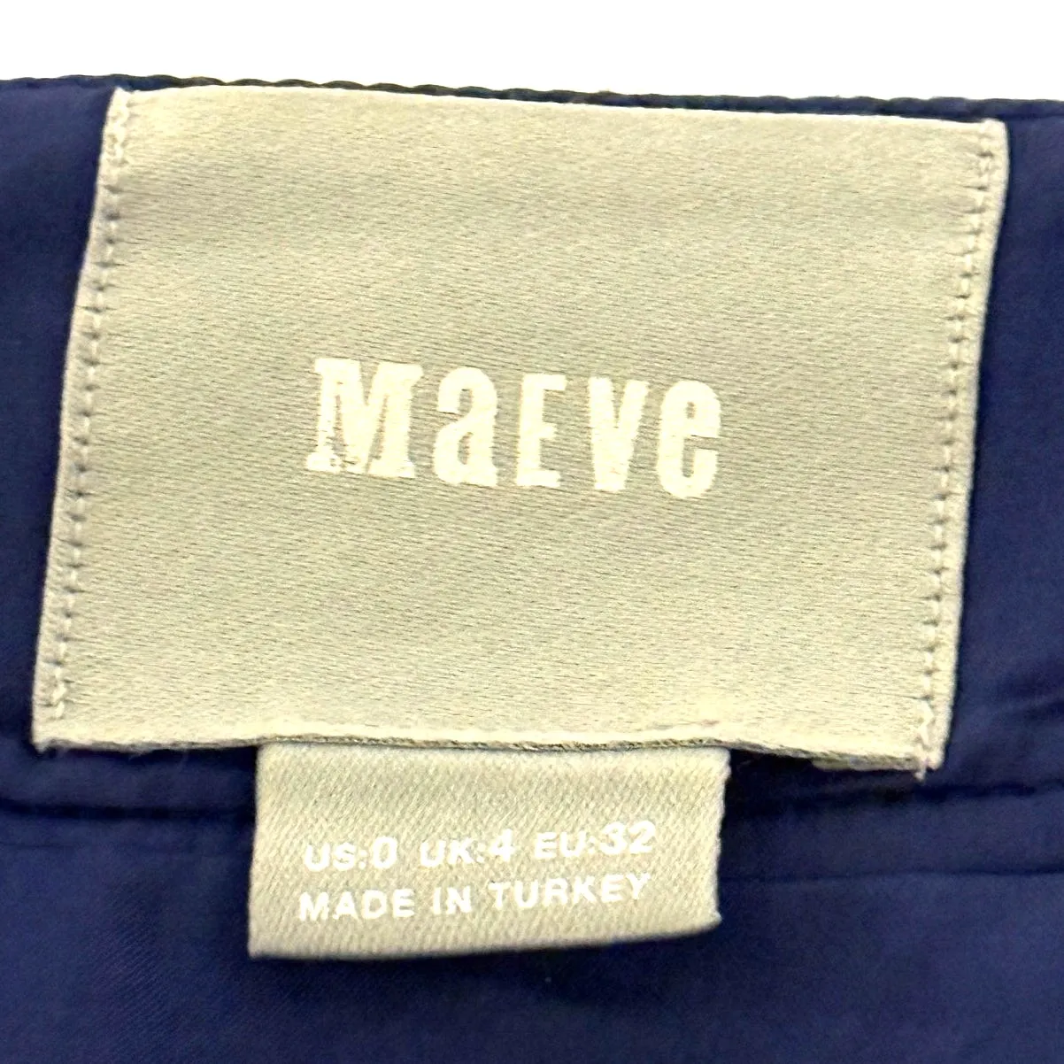 Maeve Anthropologie Cardana Size 0 Blue Jacquard Floral Mini Skirt Y2K Style‎ - Image 4