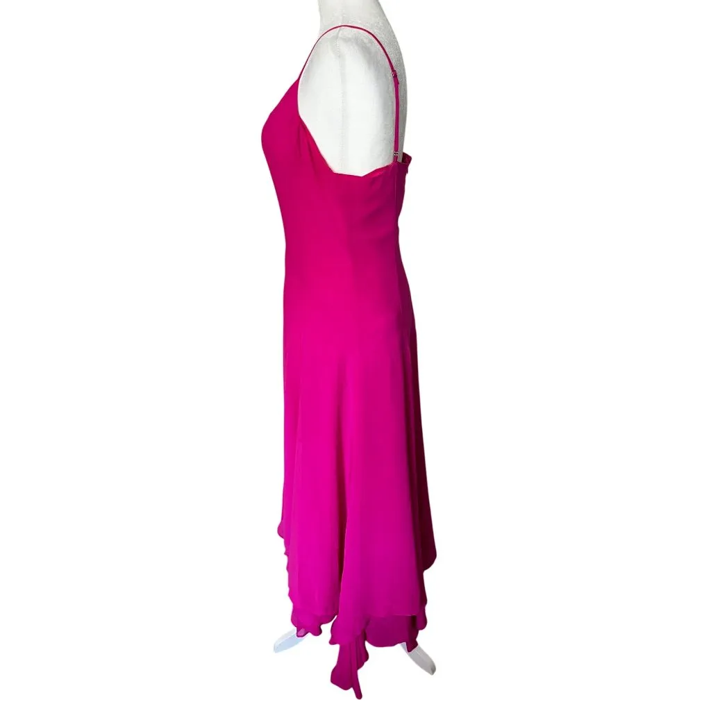 Amanda Uprichard Clemenza Dress in Hot Pink Large New Womens Maxi Gown - Image 6