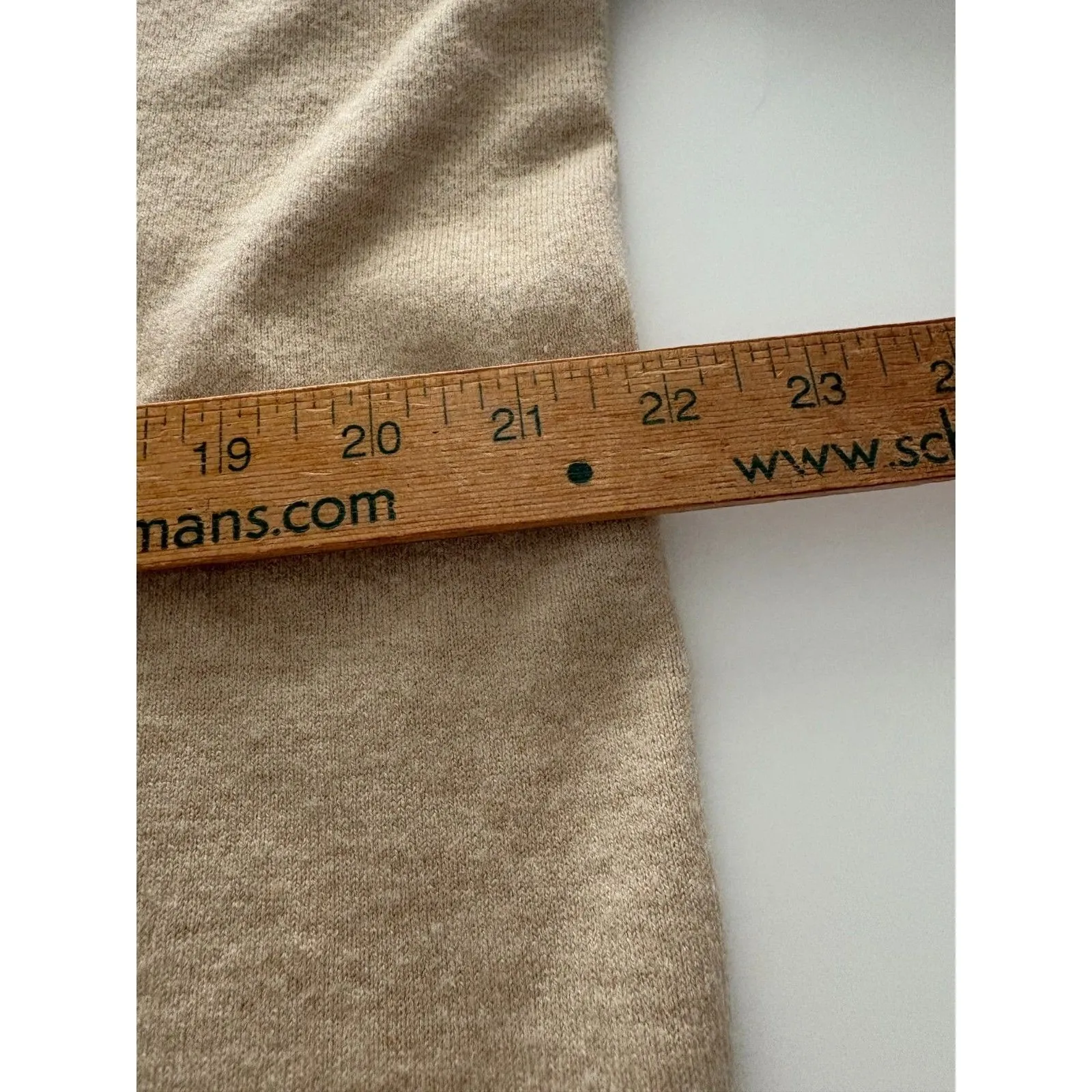 Evereve Sweater Womens Size S Tan Ribbed Fitted Sleeve Relaxed Soft Cozy Lounge - Image 15