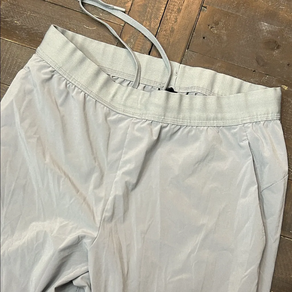 Nike Light Gray and Dark Gray Athletic Pants - Image 4