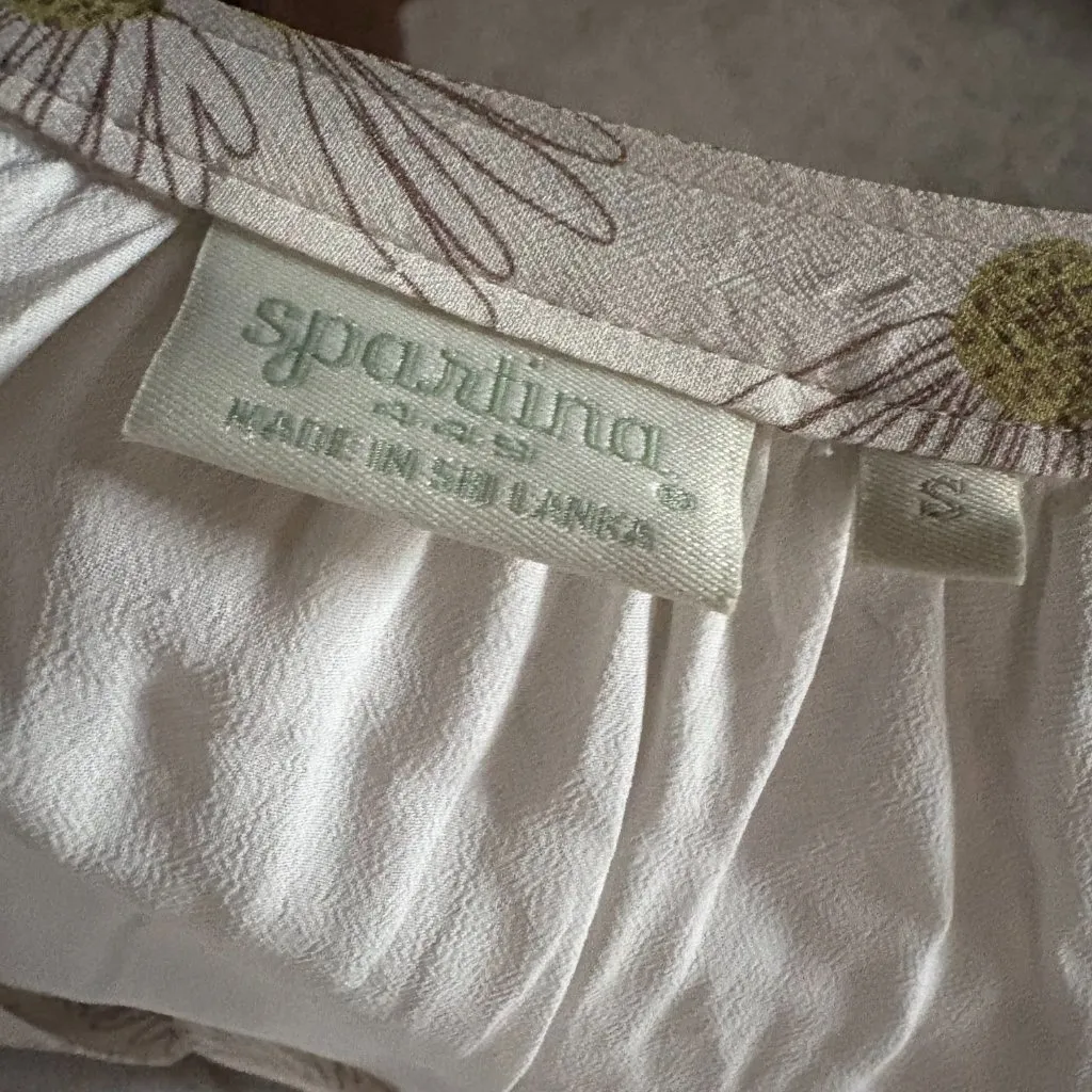 Spartina 449 Floral Daisy Print Dress Short Sleeve With Pockets Small Boho - Image 5