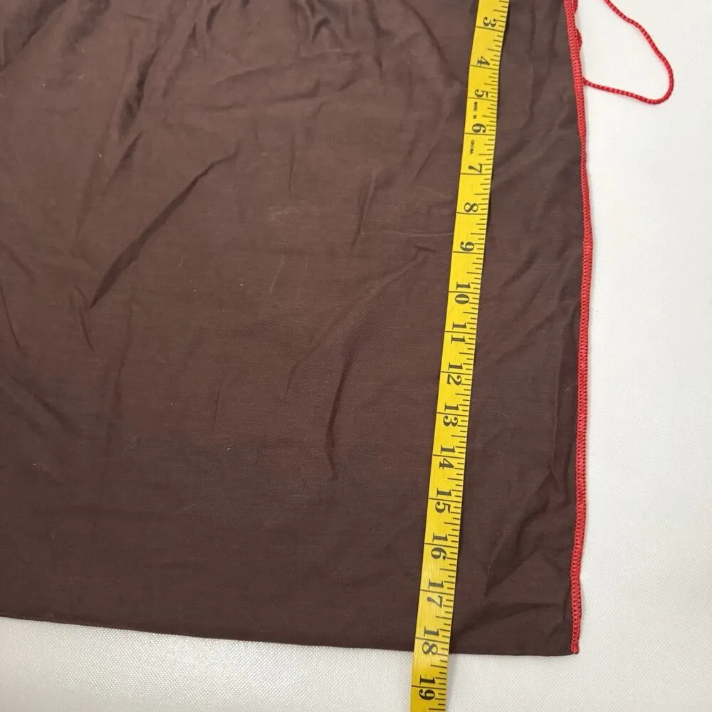 Coach Dust Bag Brown Red Drawstring Large 18 x 23 Storage Cotton - Image 5