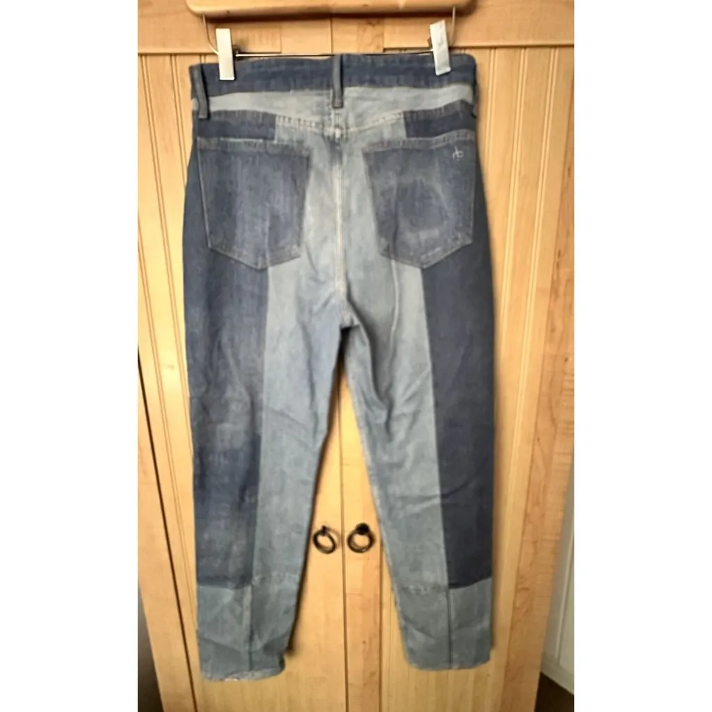 $325 Rag & Bone Women's Blue Nina Miramar Stretch Cigarette Jeans Pants Size 27 - Image 9