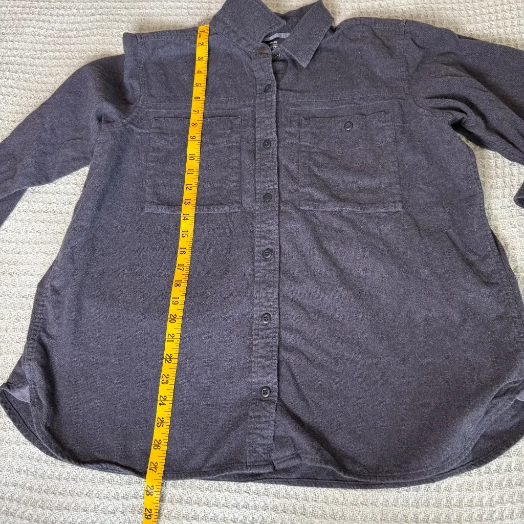 REI Wallace Lake Flannel Shirt Womens XL Extra Large Blue Button Down Top Blouse - Image 7