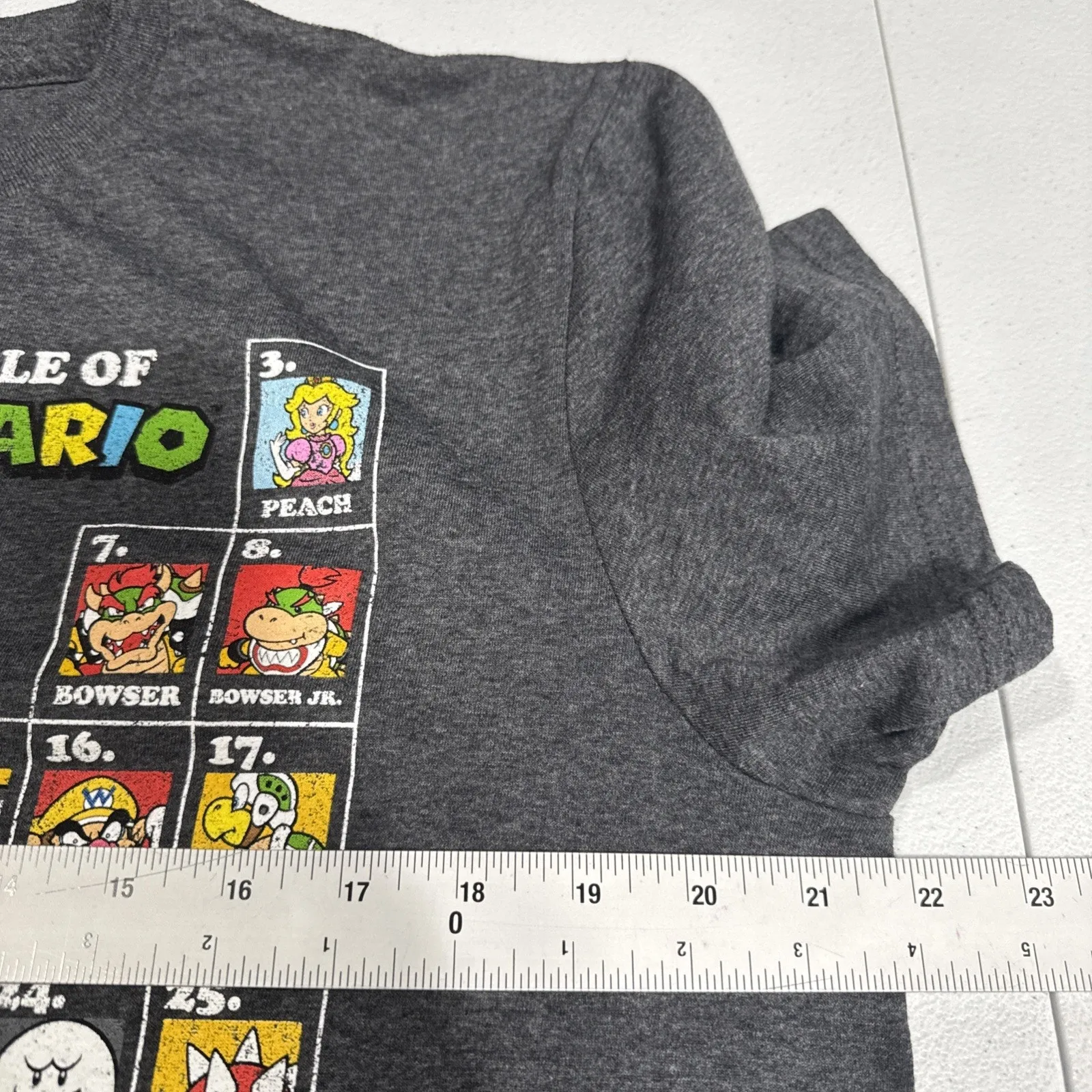 Super Mario Periodic Table Graphic T-Shirt Short Sleeve Tee Size L Casual Gamer - Image 6