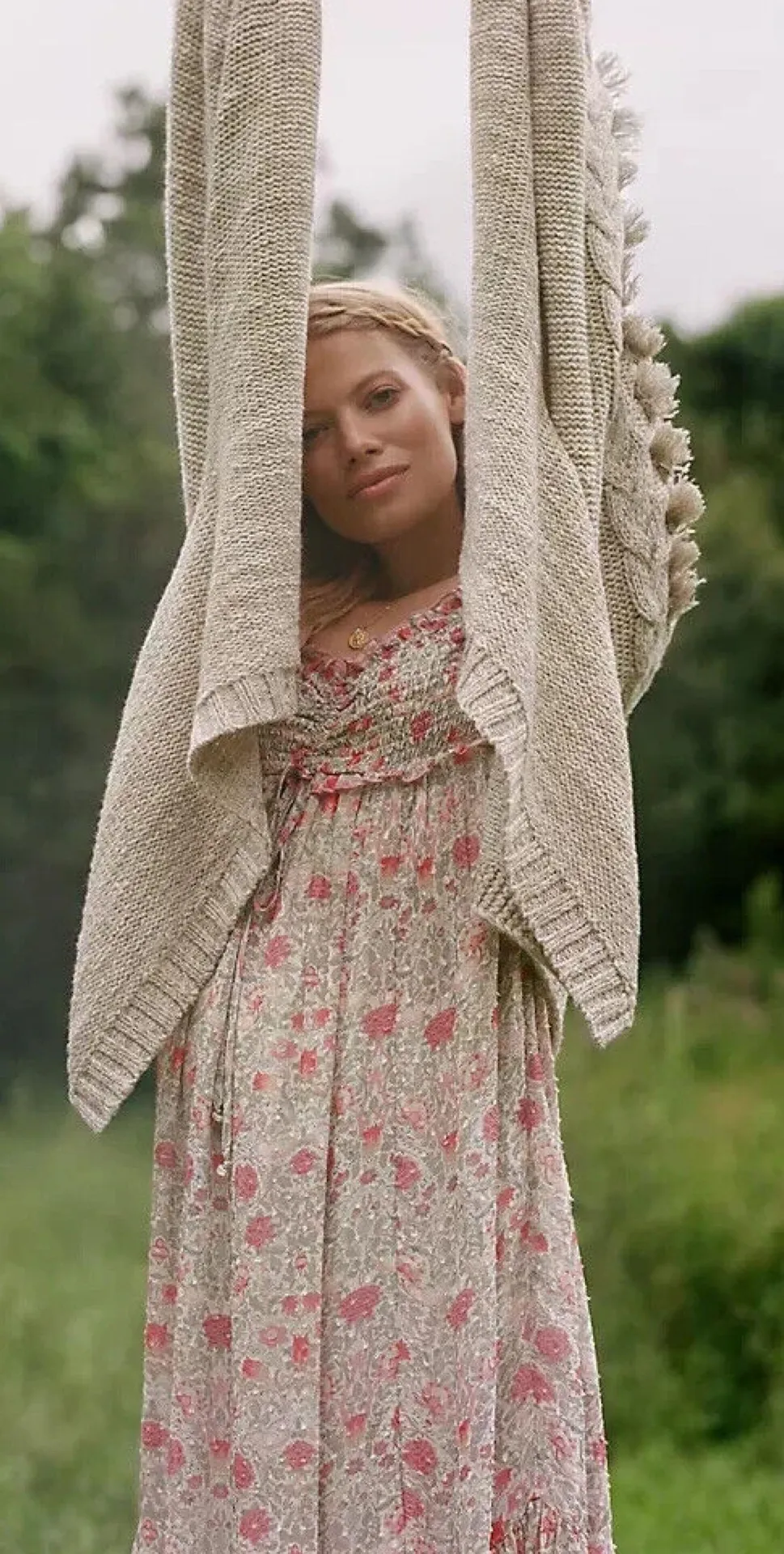 Braided-Sleeve Cardigan - Image 4