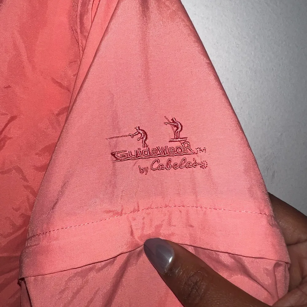 Cabela's  Casual Button Down Shirt Lightweight Womens Size Large Zip Away - Image 6