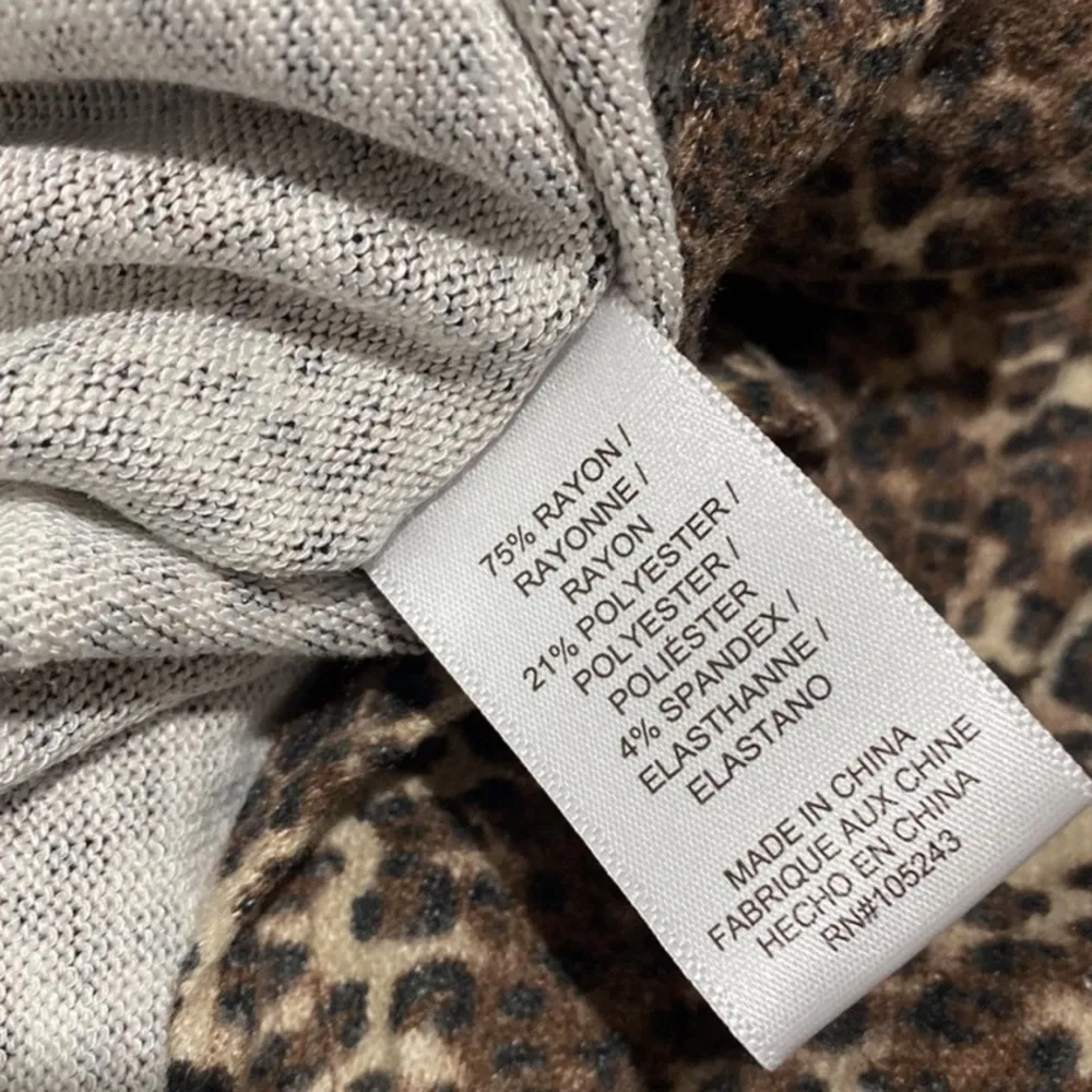 Bobeau leopard‎ poncho large NWT  NEW - Image 3