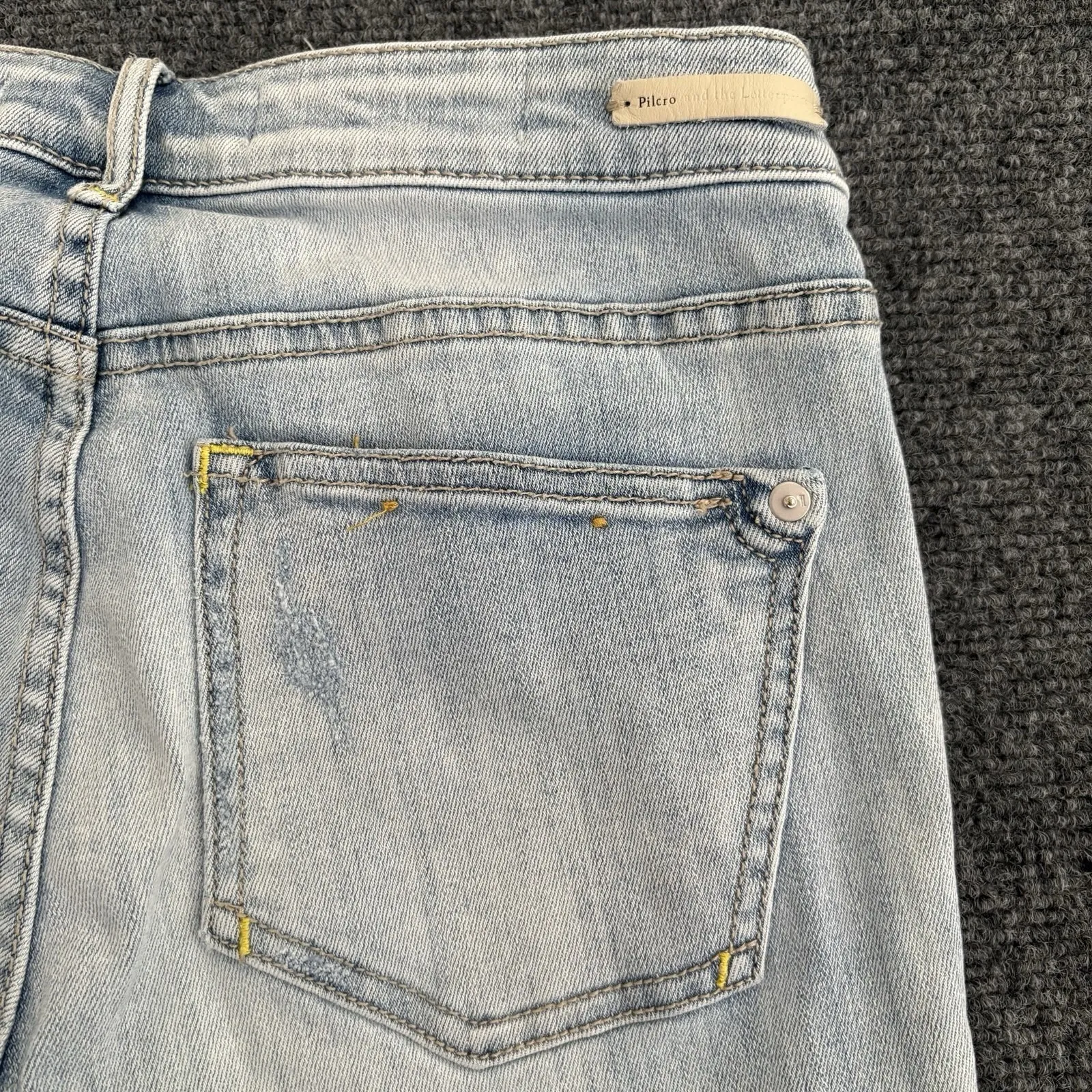 Pilcro & Letterpress Anthropologie High Rise Skinny Fit Stretch, Women's Size 26 - Image 5