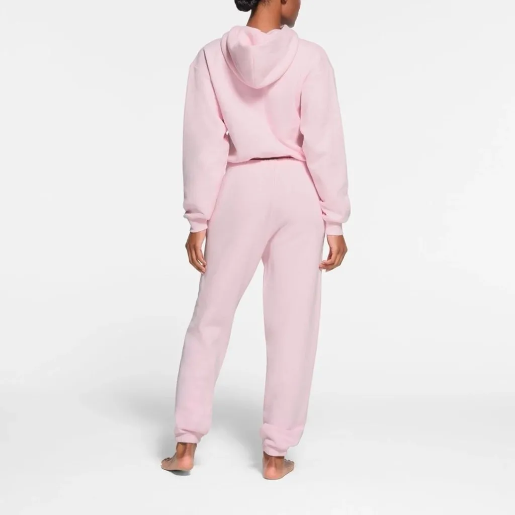 Skims Cotton Fleece Classic Jogger in Cherry Blossom, Size Medium - Image 2