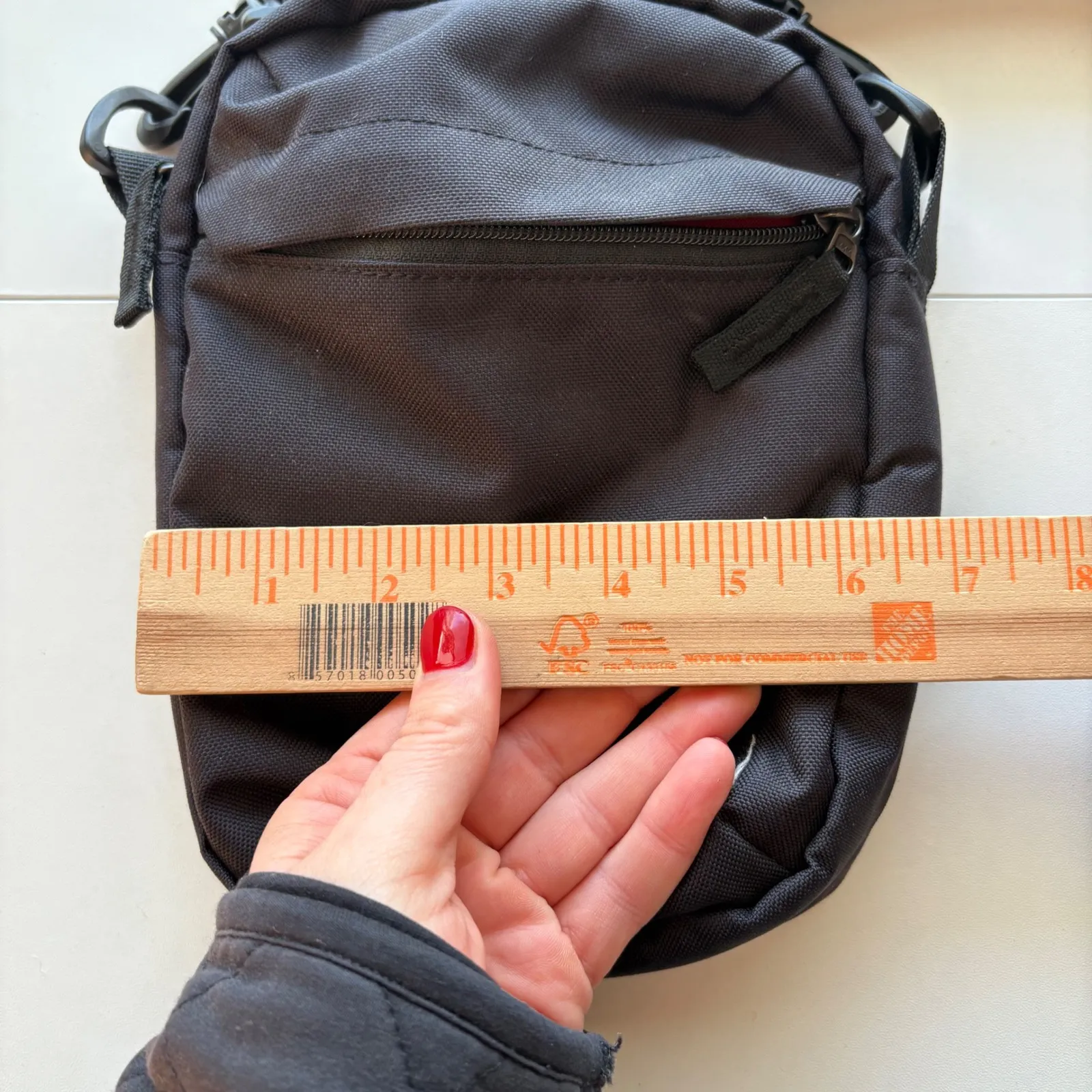 Columbia Black Nylon Crossbody Bag Small Travel Everyday Pouch - Image 2