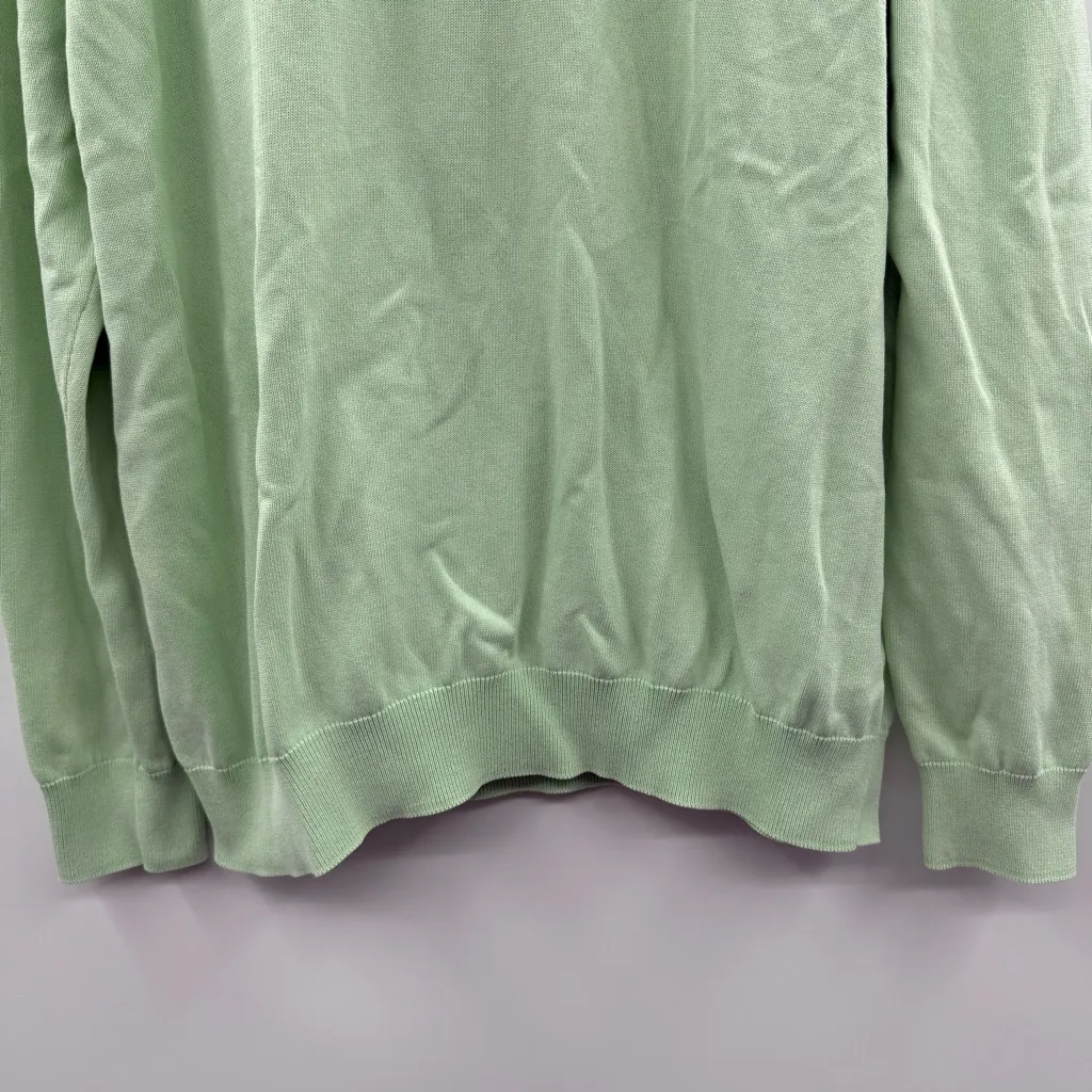 Vineyard Vines Garment-Dyed Cotton Long Sleeve Crewneck Sweater in Mint‎ Green L - Image 3