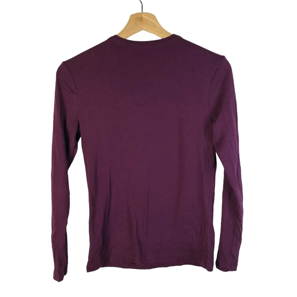 A New Day Dark Purple Crewneck Long Sleeve T-Shirt S - Image 3