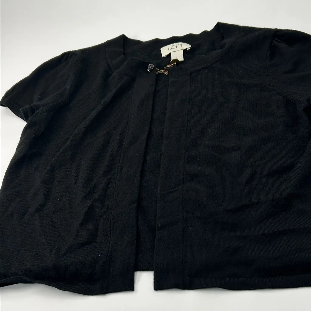 LOFT Classic Black Knit Sweater - Image 14