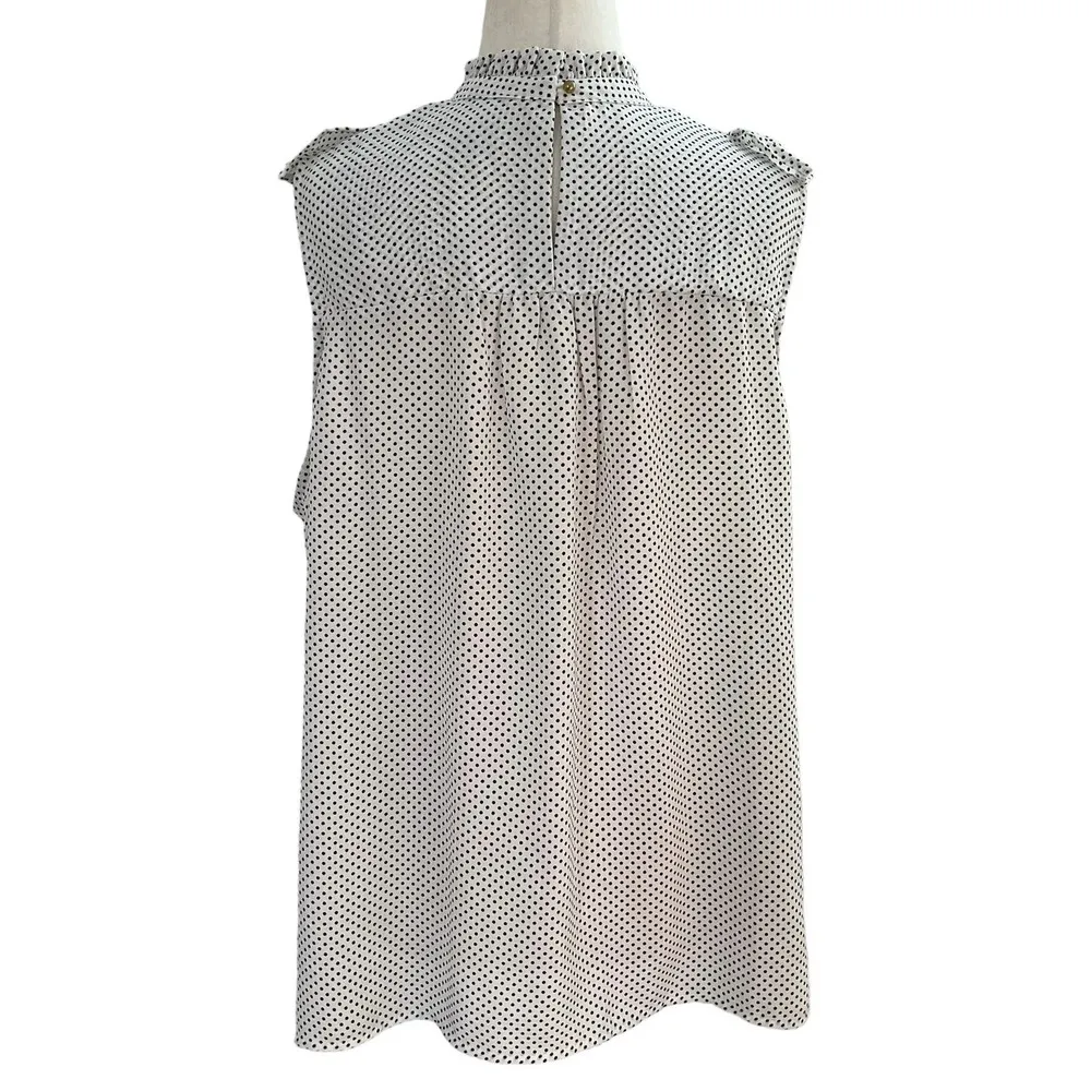 Who What Wear Polka Dot Ruffles Top Size XL (14-3) - Image 2