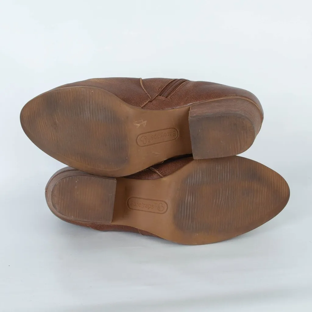 BearTraps Womens Nanette Ankle Boots Size 8M Tan Side Zip Casual Workwear‎ - Image 7