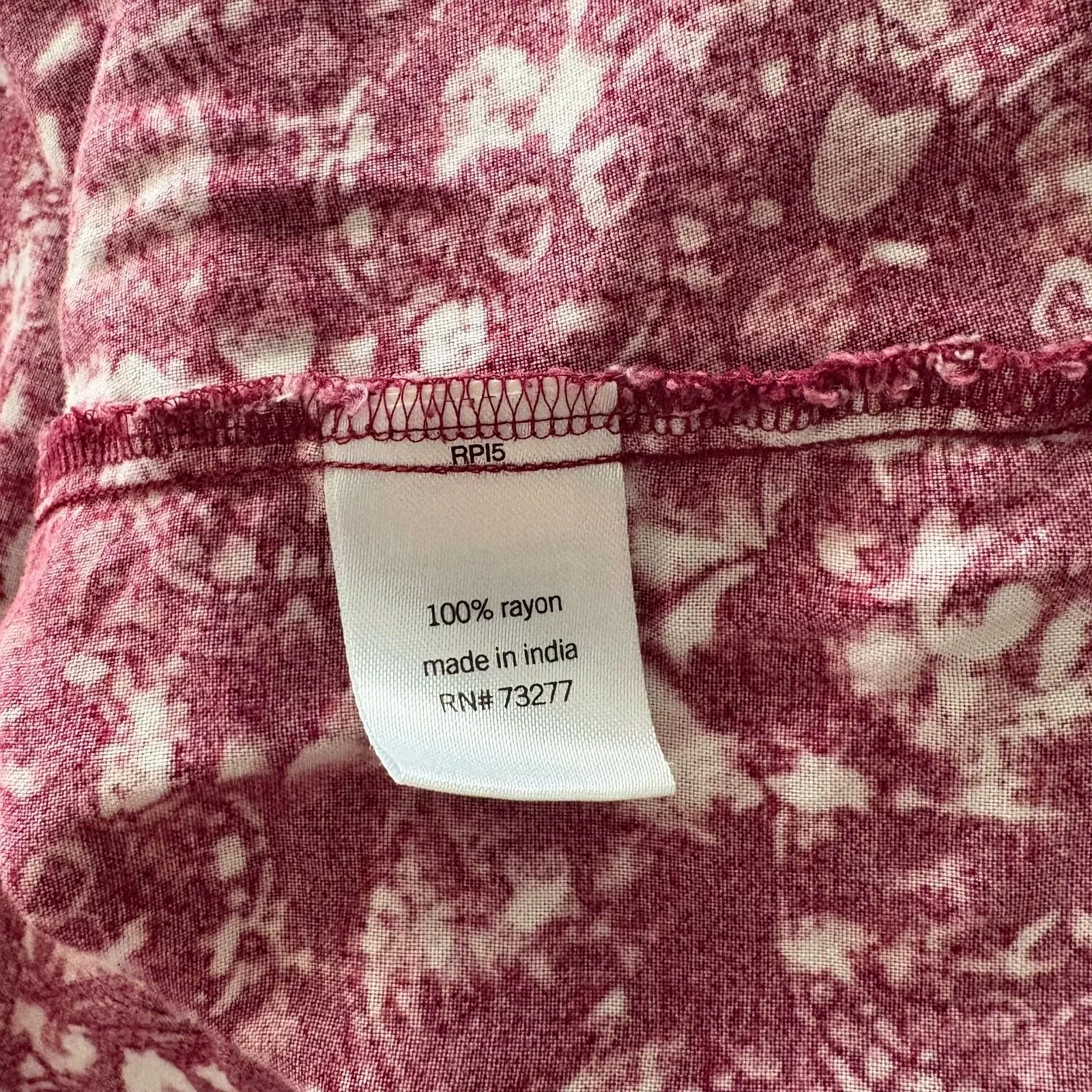 Evri Maroon Tie Dye T - Image 5