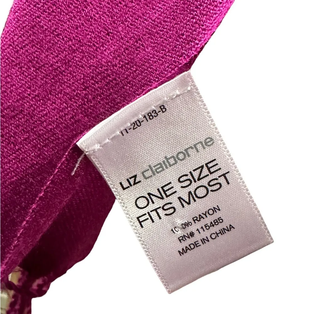 Liz Claiborne Rayon Large Blanket Scarf Sarong Wrap Fringed 25 x 76 inches - Image 6