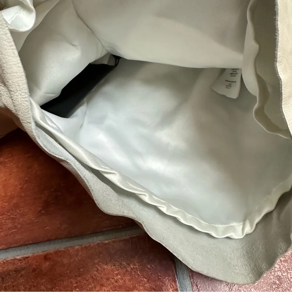 NWT One Teaspoon Leather Runner Shorts in Off White - Image 9