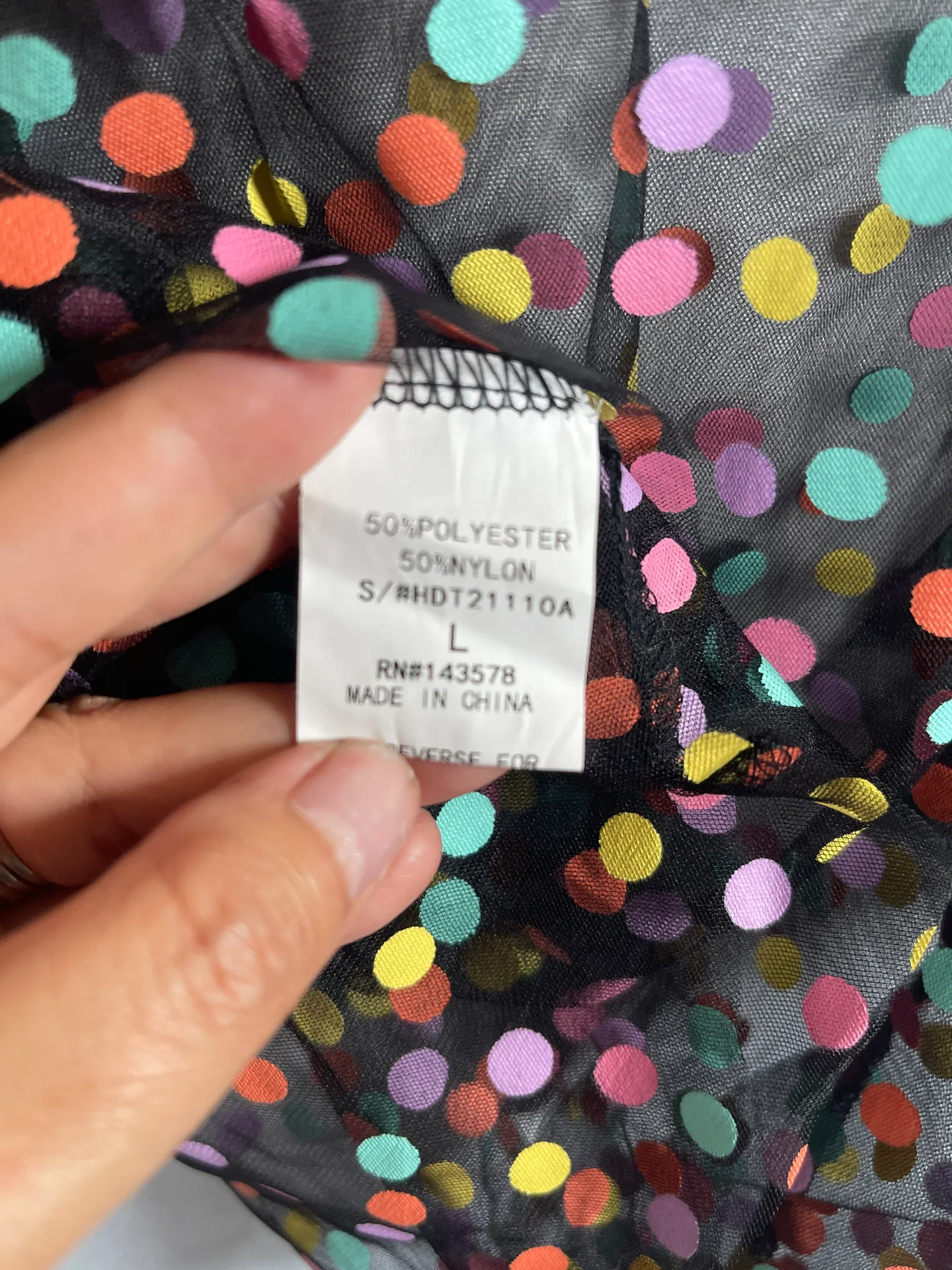 Hot & Delicious  Sheer Polka Dot Cropped Top - Image 4