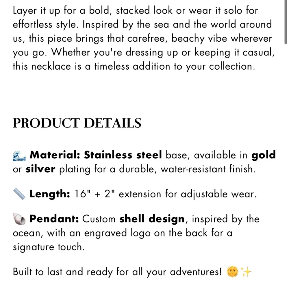 🐚 Salty Cali Silver Plated Seashell Necklace - Image 4