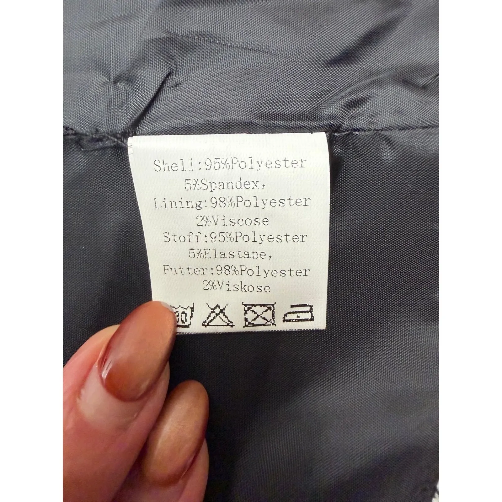 Grace Karin Women's Gingham Vest Black White Button Front Size XL - Image 4