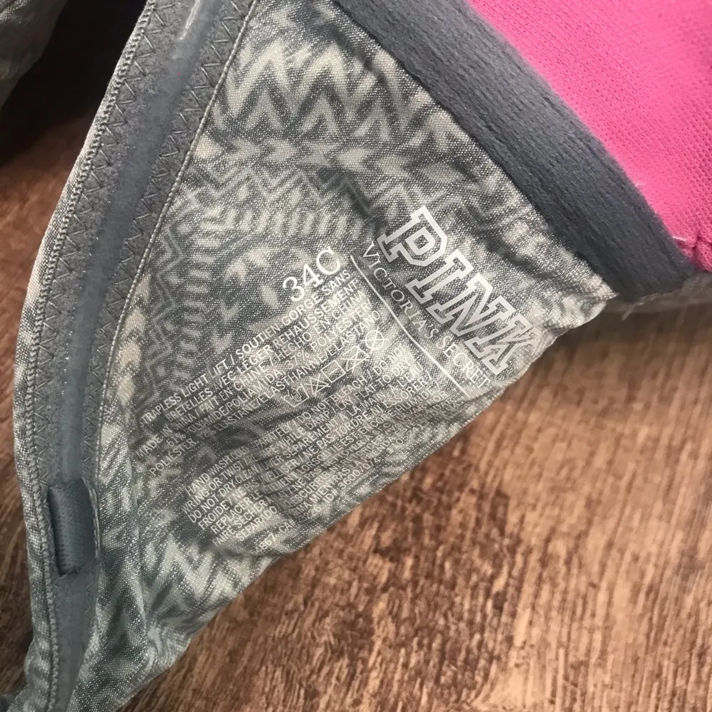 Victoria’s Secret Pink Geometric Strapless Bra - Image 3