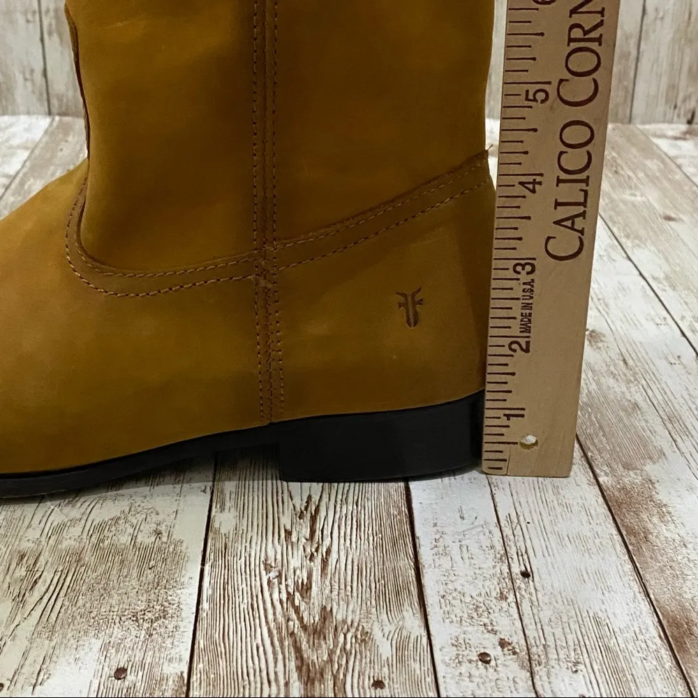 FRYE Cognac Cara Roper Mid Calf Leather Boot - Image 11