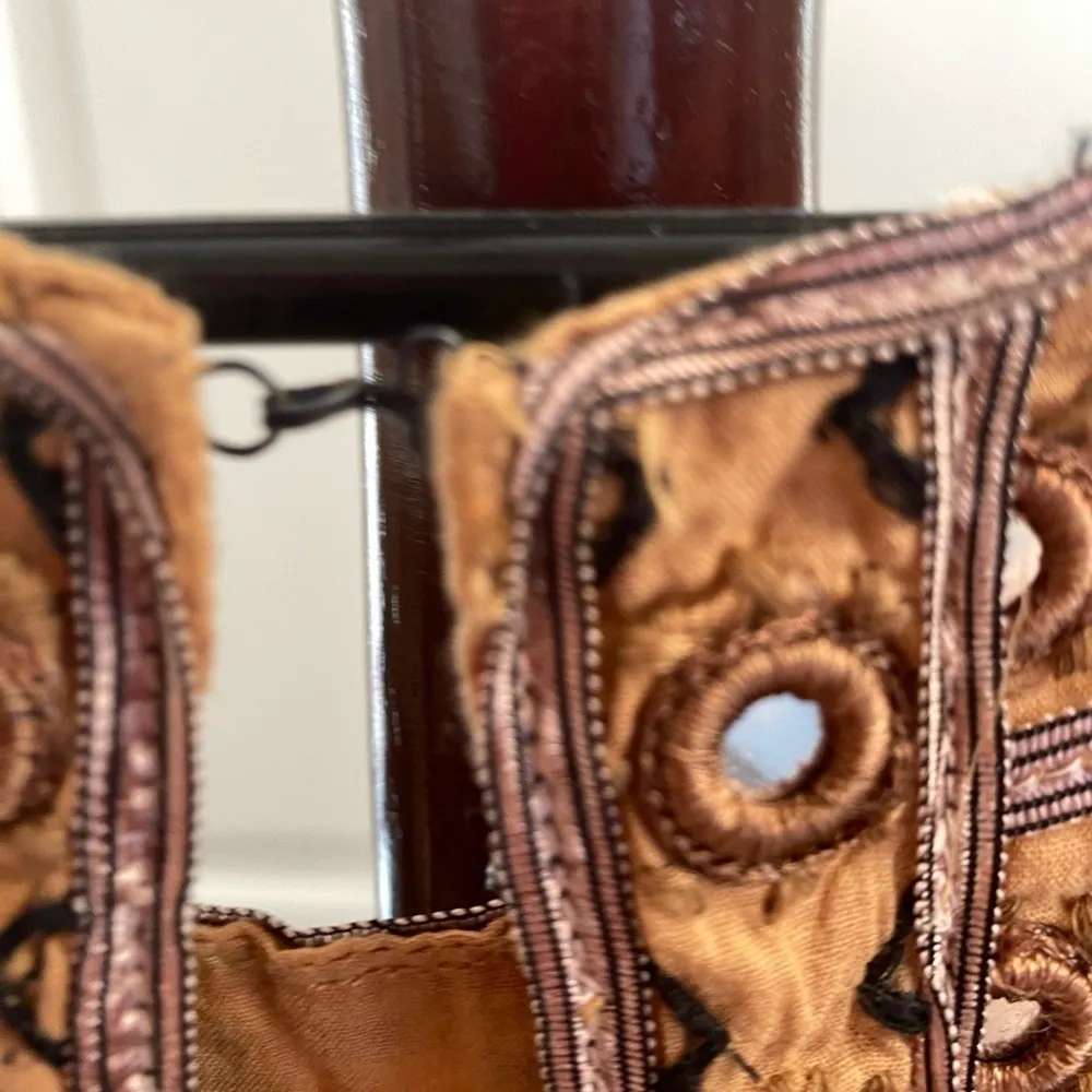 Free People Nwot BLACK BROWN  BODY CON DRESS WIRH MIRRORED EFFECT SIZE S - Image 8