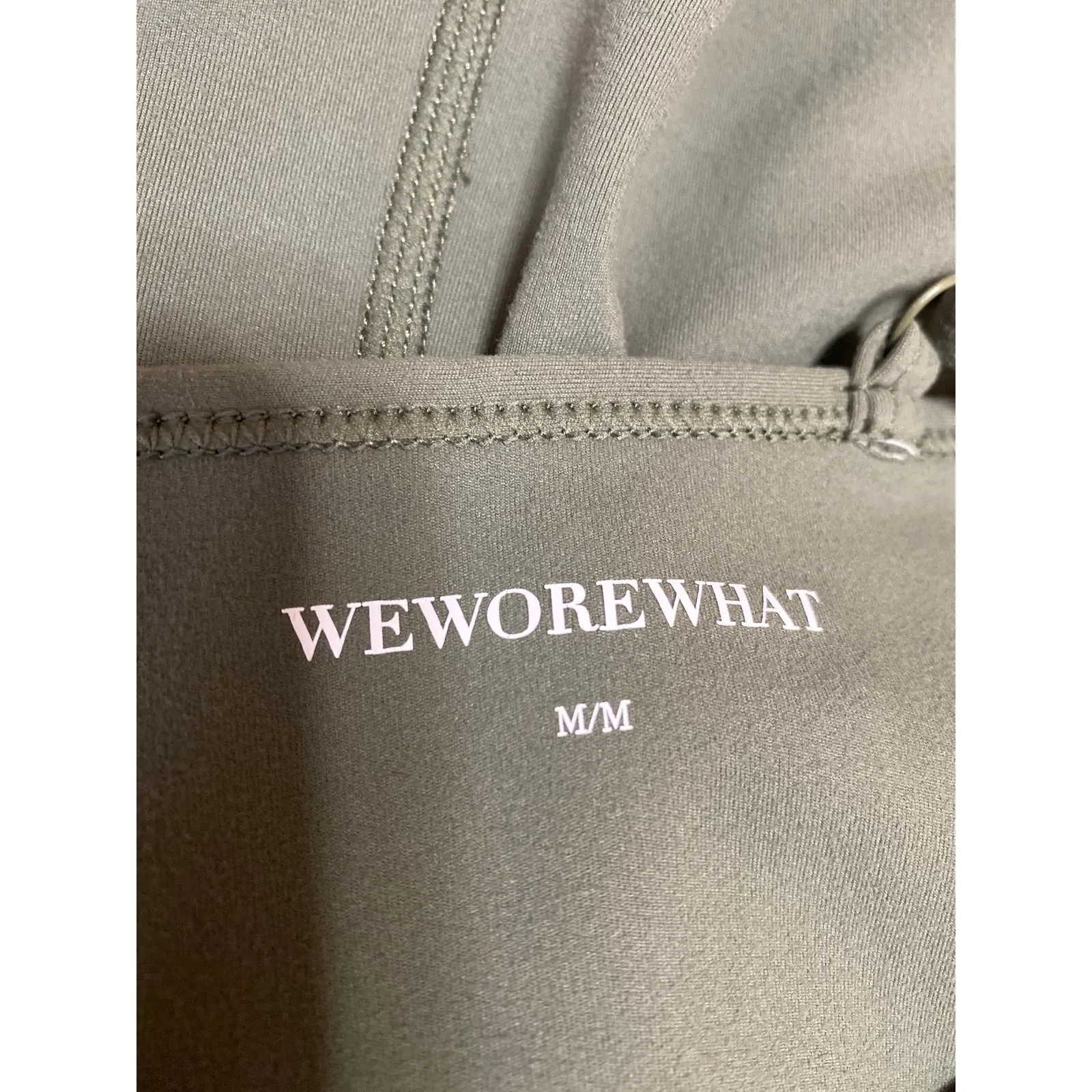 WeWoreWhat Women's Green Sleeveless Cami Camisole One Piece Workout Romper Sz M - Image 4