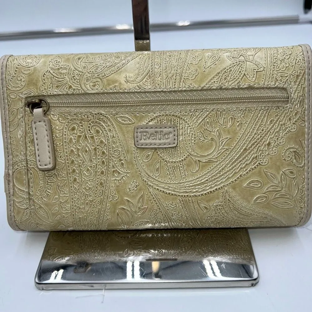 Relic Vintage Tooled Checkbook Wallet ***SEE PICS AND DESCRIPTION - Image 2