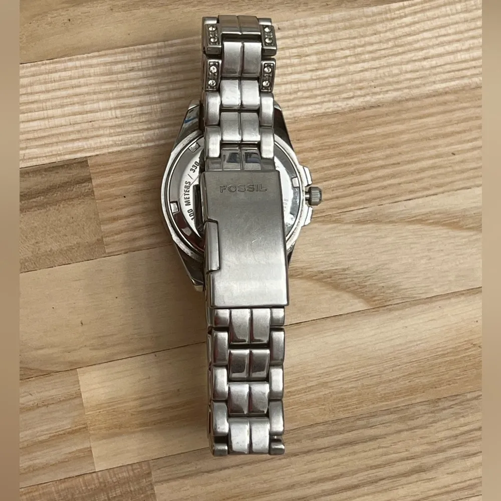 Fossil Ladies Watch Crystal Embellishments Stainless Bracelet Quartz Date Window - Image 7
