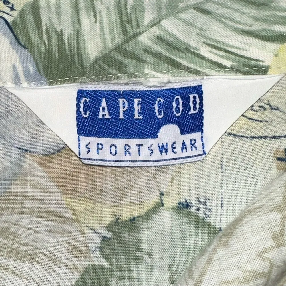 GUC CAPE COD SUMMER SHORT SLEEVE BUTTON DOWN SHIRT FOR WOMEN SZ M Yellow Size M - Image 5