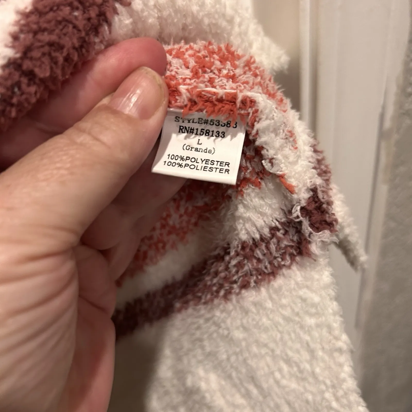 Staccato Artsy Soft Sweater Aztec Southwestern‎ Chunky Women's Large Comfy Cozy - Image 8