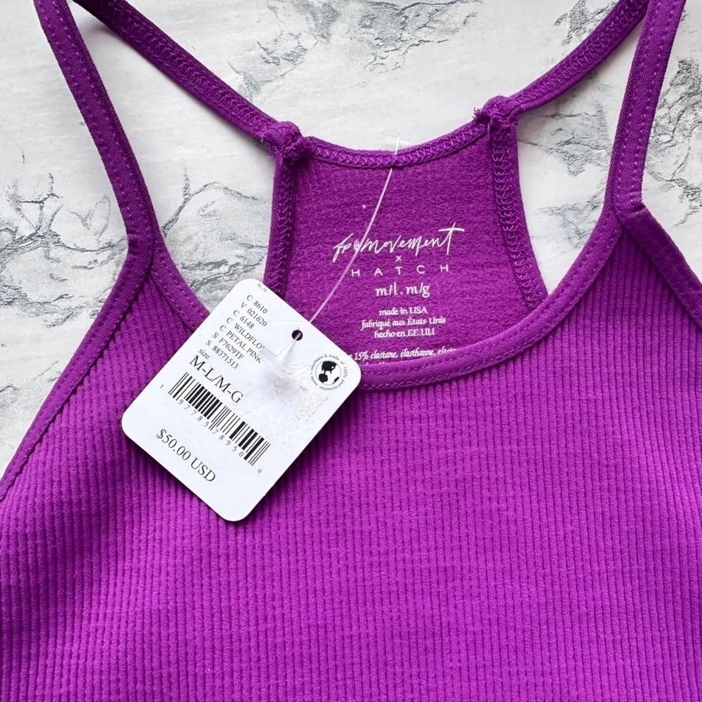 #178 NWT Free People x Hatch Happiness Runs Maternity Crop in Wildflower - Image 5