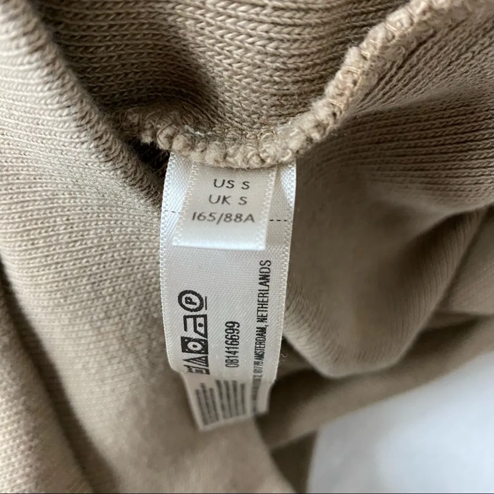 Free People Beach Cropped Raw Edge Hoodie Small - Image 8