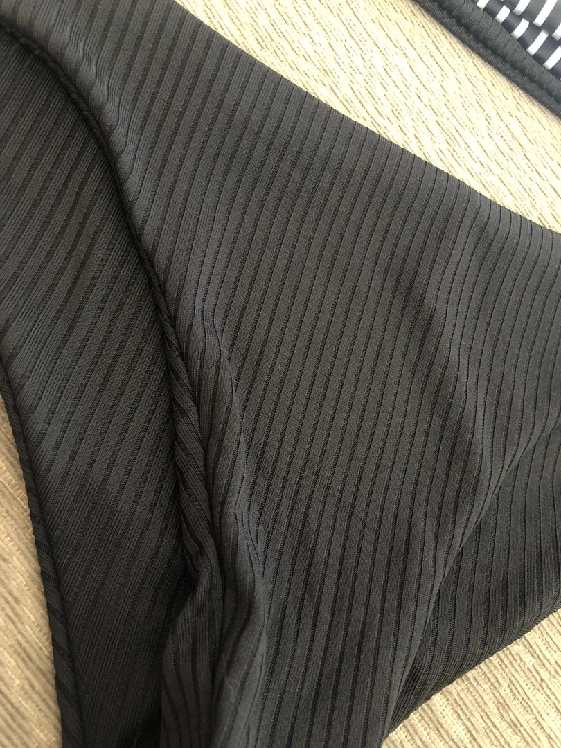 SheIn Ribbed Bandeau Bikini - Image 2