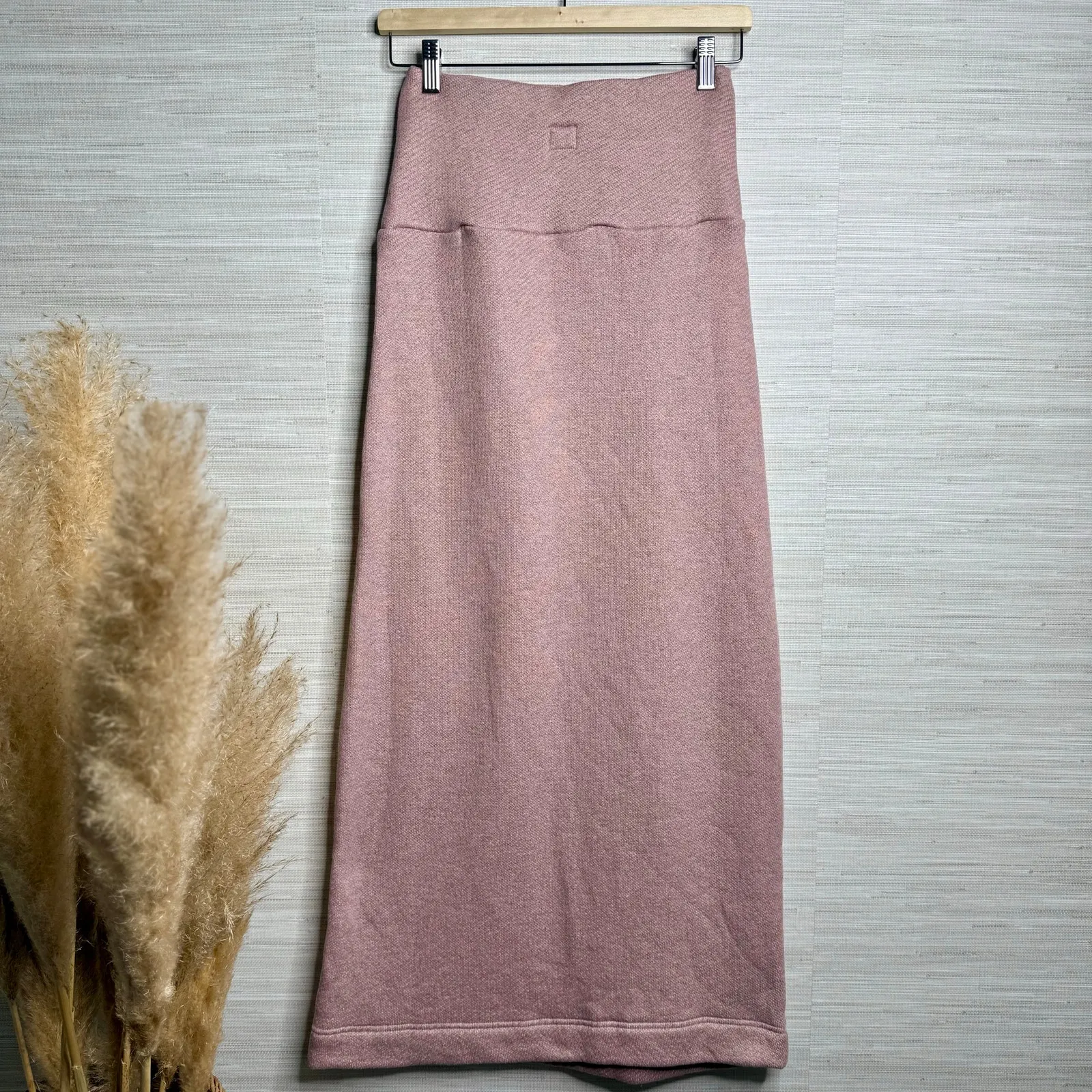 Free People set top and midi skirt co-ord matching set knit Small pull-on - Image 5