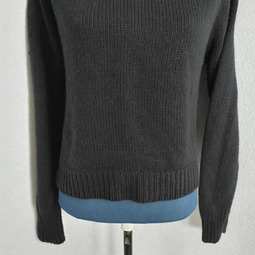 Planet Gold Black Turtleneck Sweater - Image 3
