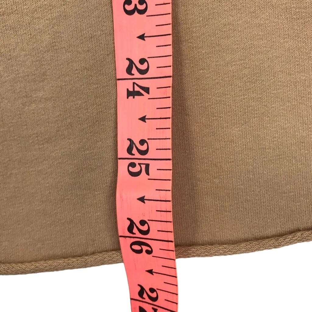 MODA LUCIDO Italian Hoodie Women L Crystal Embroidered Fairy Boho Retro Y2K NWT Tan Size L - Image 8