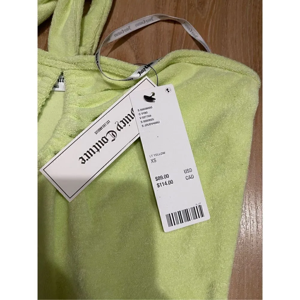 NWT Juicy Couture UO Exclusive Terrycloth Keyhole Mini Dress XS - Image 2