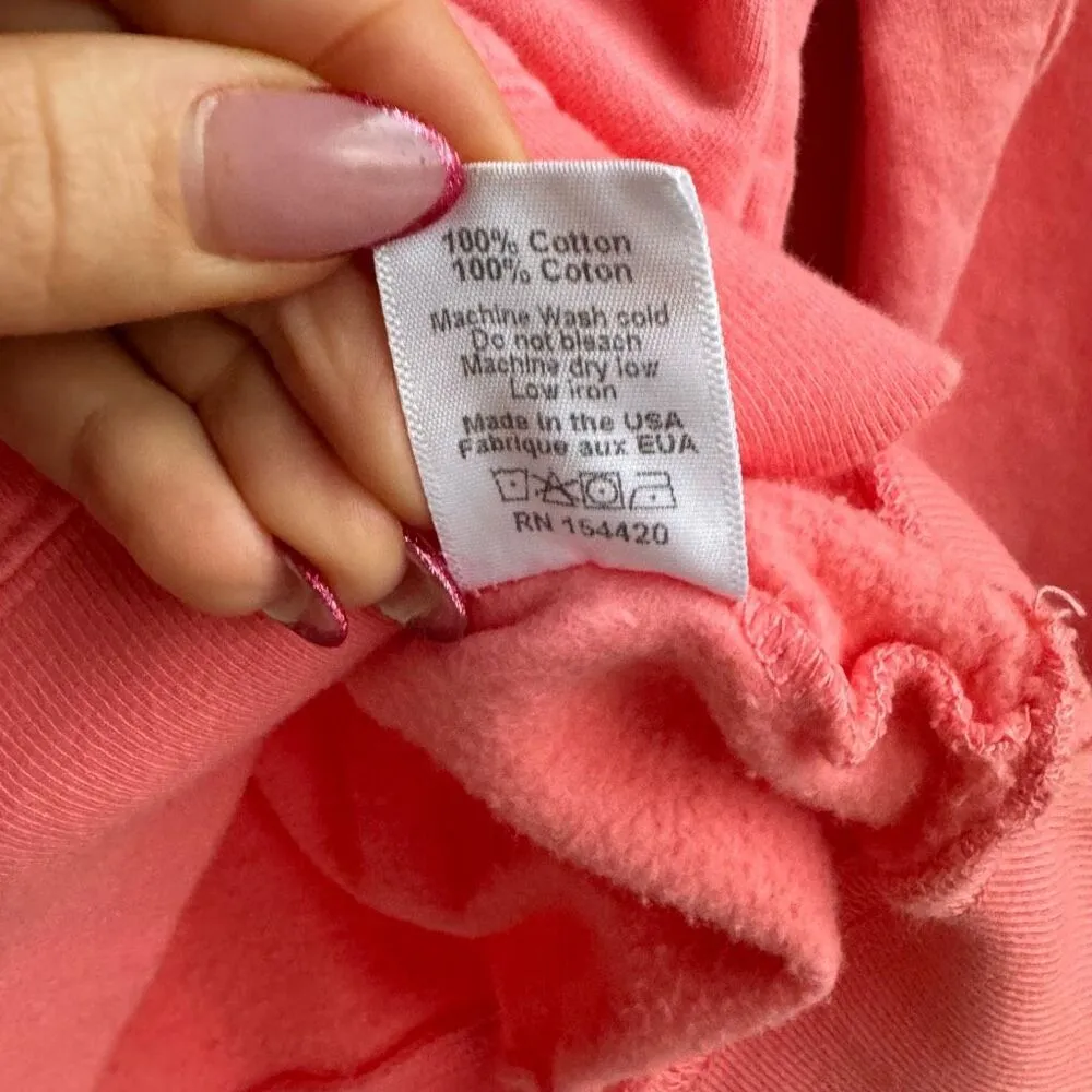 Clare V Discotheque Sweatshirt Anthropologie Sweater Salmon Pink Size Large - Image 7