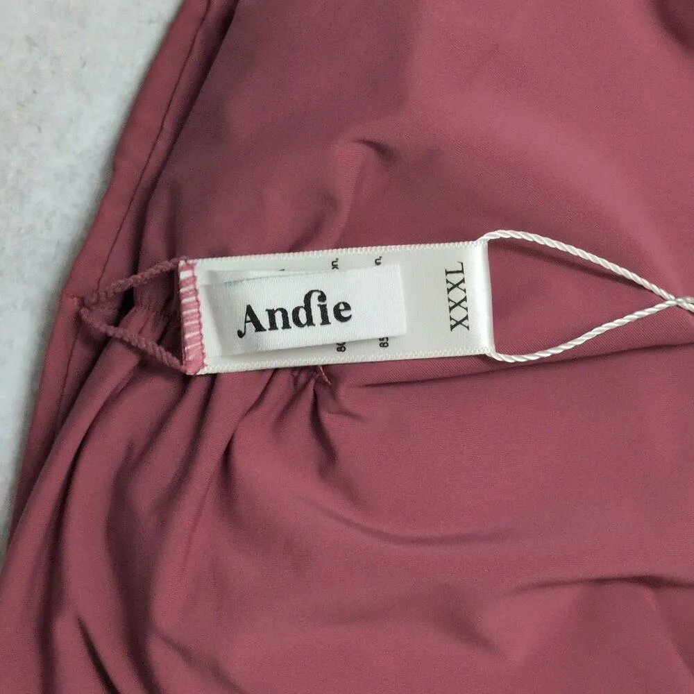 NWT Andie Symi Bottom Mulberry Ruched Back Waistband Swim AB431 Size XXXL - Image 4