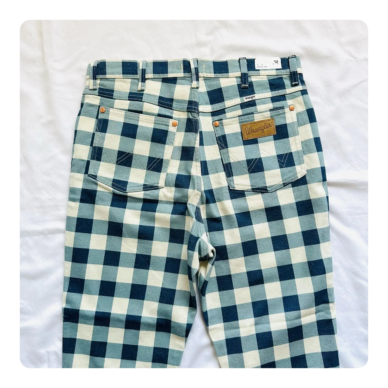 ★ NWT -  Picnic Blue Plaid Crop Jeans ★ - Image 13