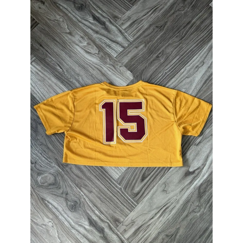 Alphalete Women’s Varsity Crop - Marigold,Size Medium - Image 8