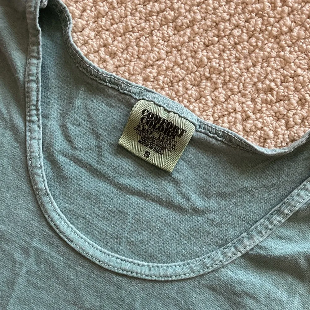 NEW Comfort Colors Chickadees Chi Kappa Phi Teal Green Tank Top Size Small NWOT - Image 3