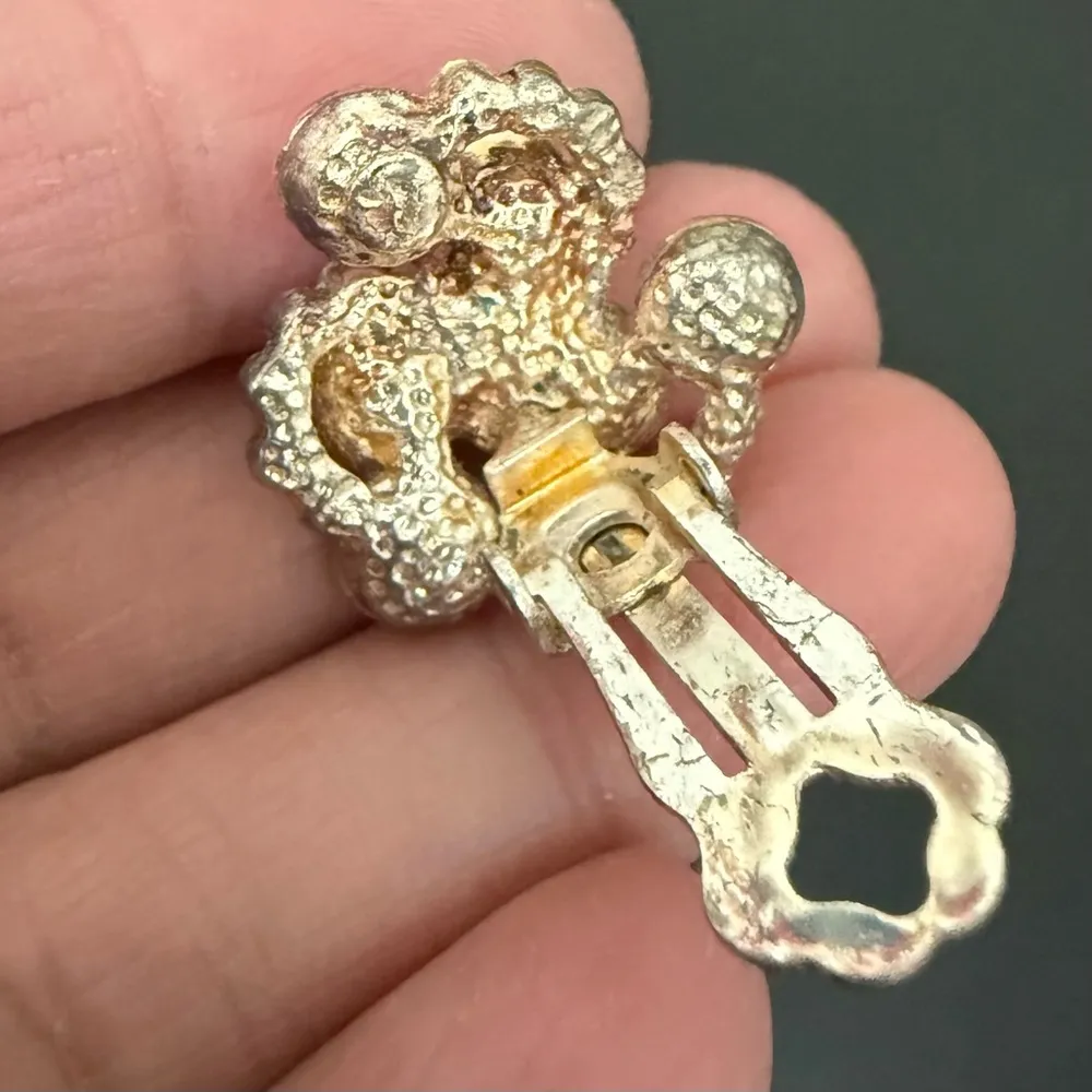 Vintage Unsigned Pink Rhinestones Silver - Image 13