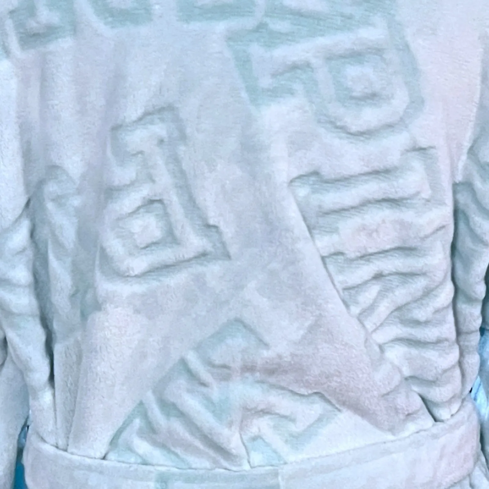 Victoria's Secret Pink The Cozy Soft Short Sherpa Robe Green Aqua M/L Soft Girl - Image 5