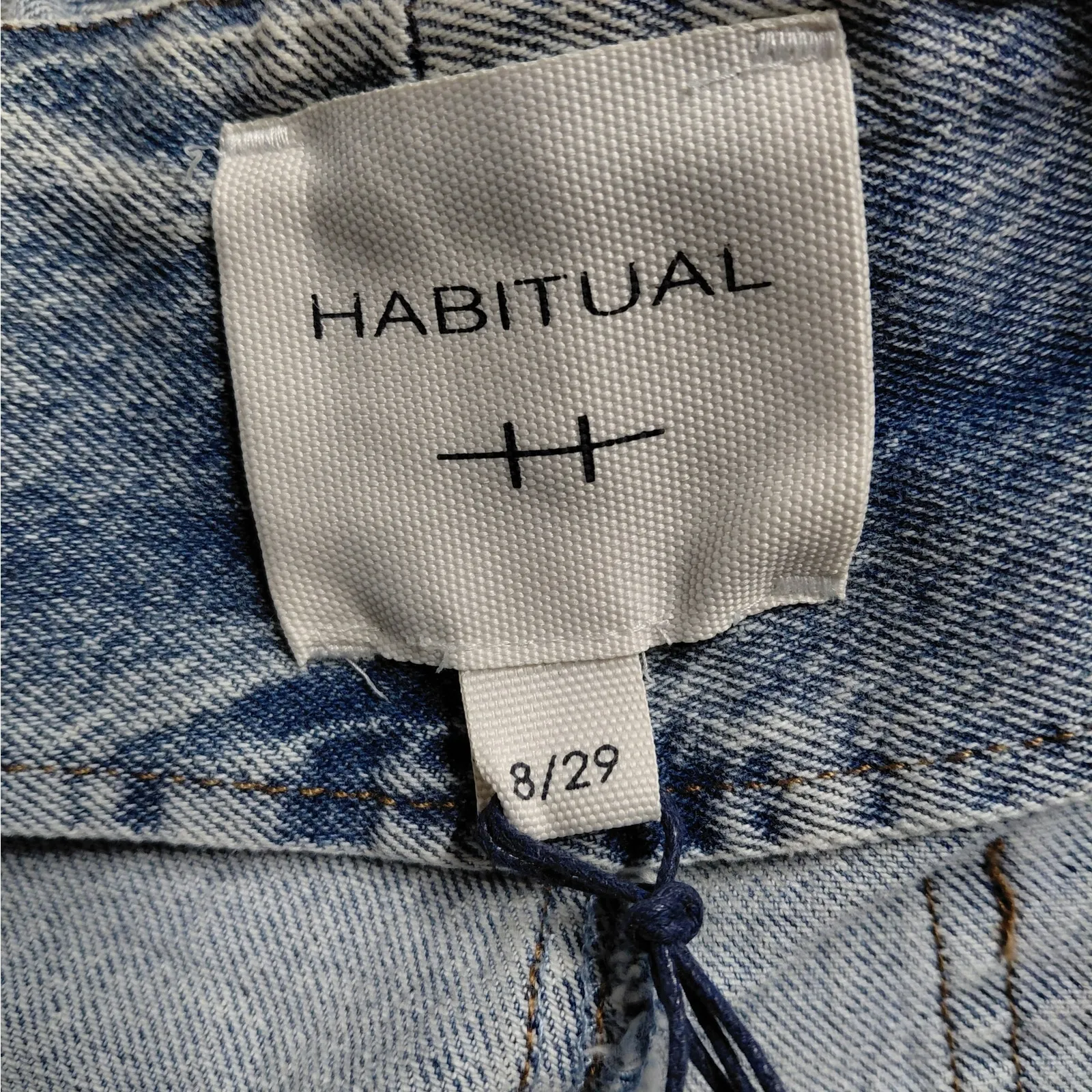 Habitual Womens Wide Leg Jeans Size 8 Light Wash High Rise Denim Elevated Boho - Image 5