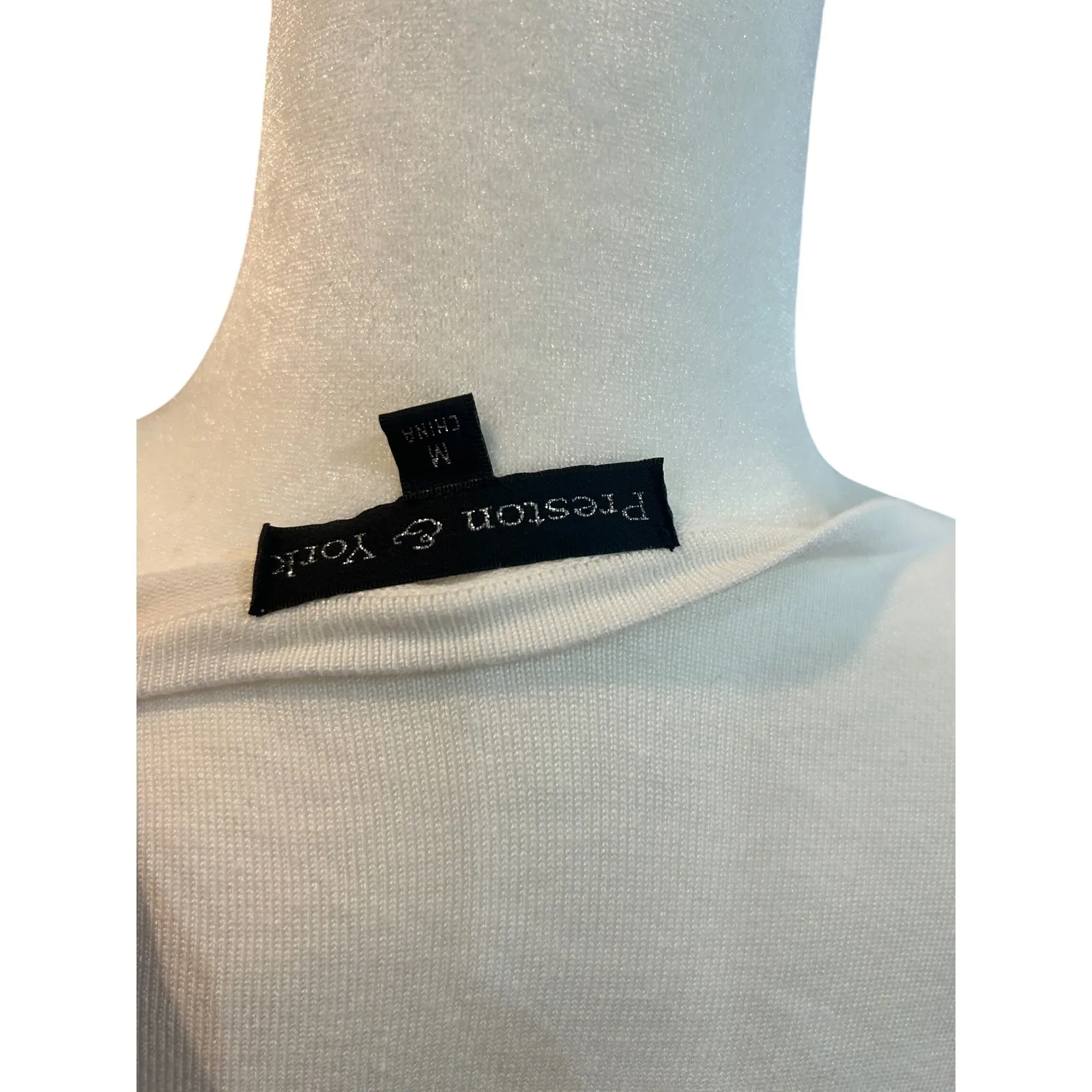 Striped Cardigan Sweater Cream Open Front Long Sleeve Knit Top - Image 7